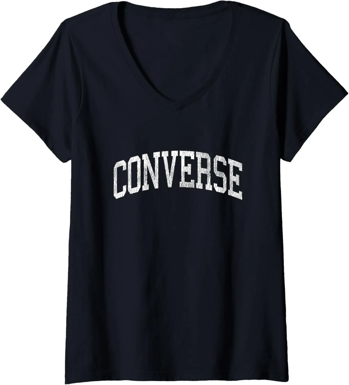 Womens Converse Louisiana LA Vintage Athletic Sports Design V-Neck T-Shirt