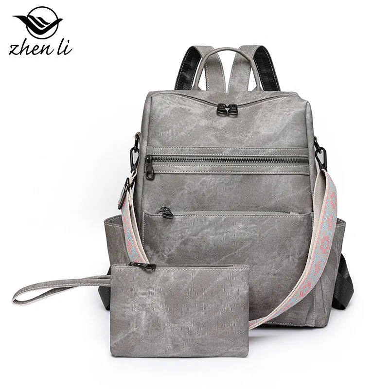 Women's Lightweight Retro Large Capacity Leisure Backpacks