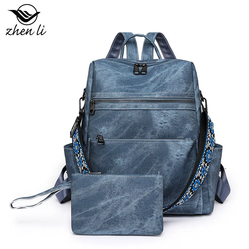 Women's Lightweight Retro Large Capacity Leisure Backpacks