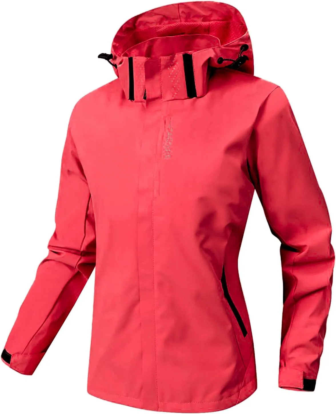 Women's Waterproof Rain Jacket Lightweight Hooded Raincoat for Hiking Travel Outdoor Softshell Windbreaker Jacket