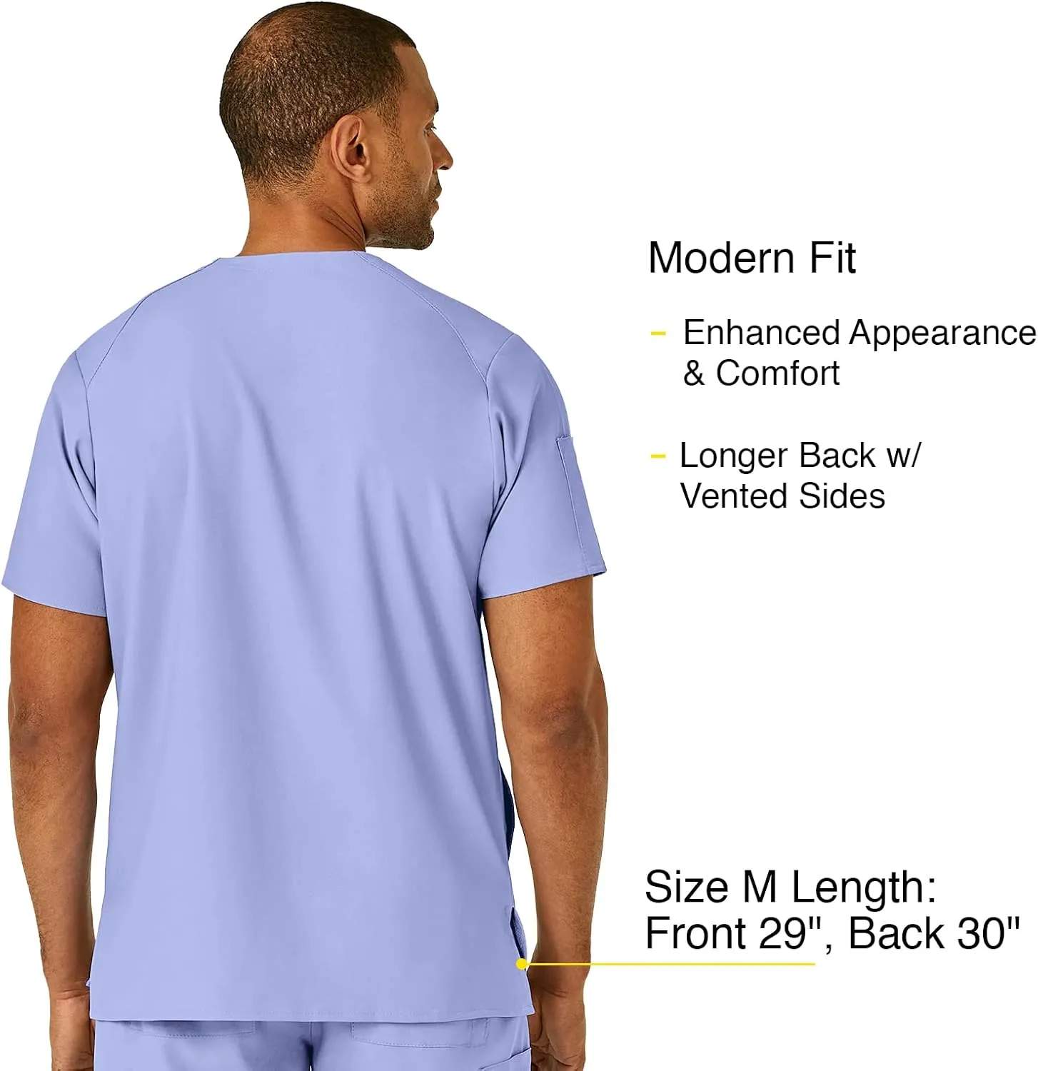WonderWink Men's V-Neck Top