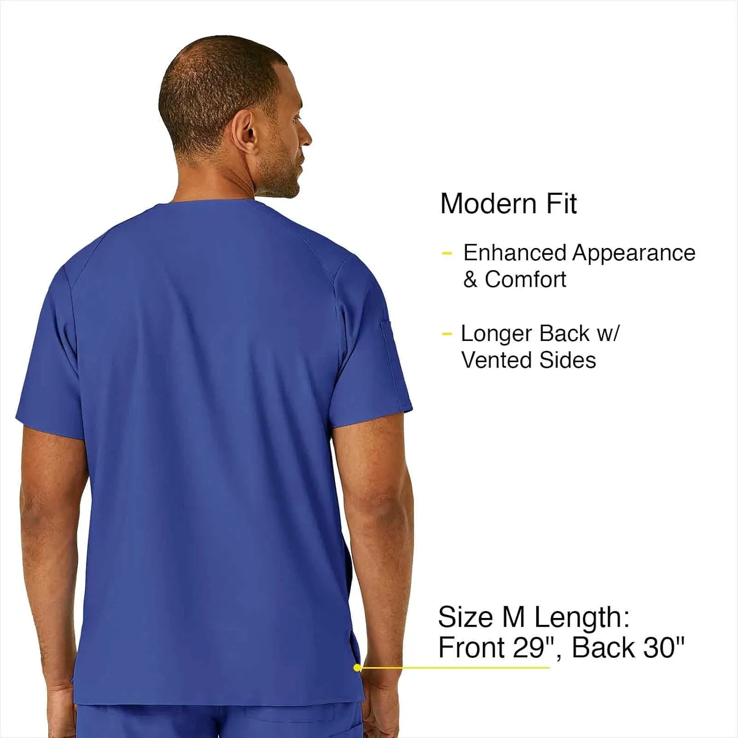 WonderWink Men's V-Neck Top