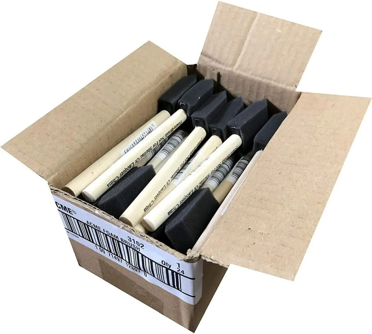 Wooster Brush 3102 1 inch Acme Foam Brush, Pack of 24