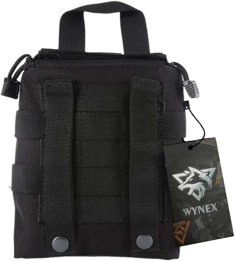 WYNEX First Aid EMT Bags, Tactical IFAK Medical Molle Pouch Military Utility Med Emergency EDC Pouches Outdoor Survival Kit Suit for Tactical Waist Belt Pack 1000 Nylon