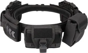 YAKEDA Tactical Battle Belts for Men- Quick Release Trigger Airsoft Belt Heavy Duty Belts with Pouches 7 PCS