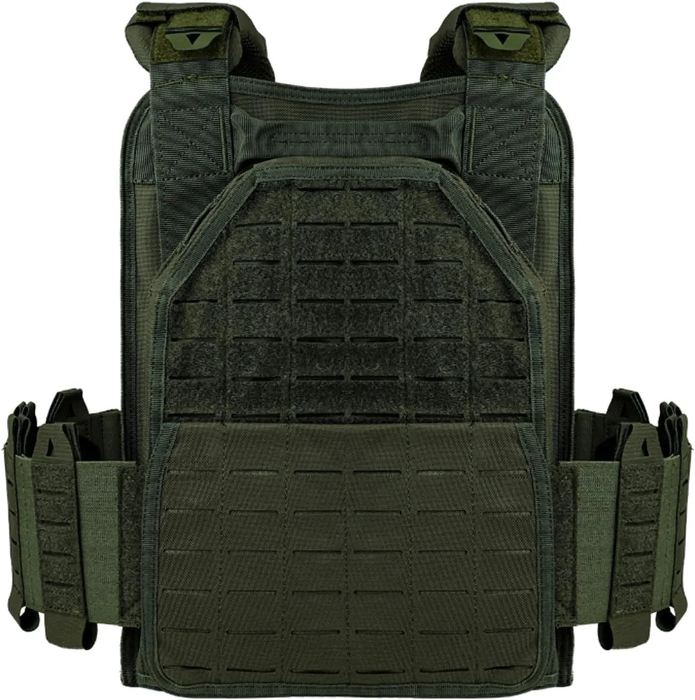 YAKEDA Tactical Outdoor Vest for Men /1000D Nylon Quick Release Laser-Cutting Modular Lightweight Vest