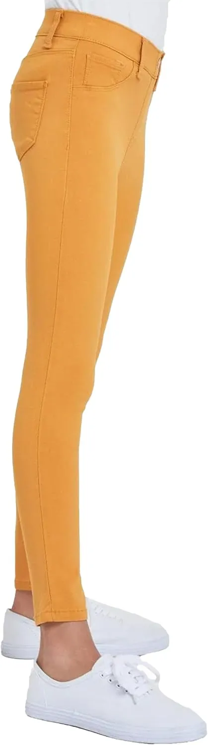 YMI Jeans Girls' Stretch Skinny School Color Pants