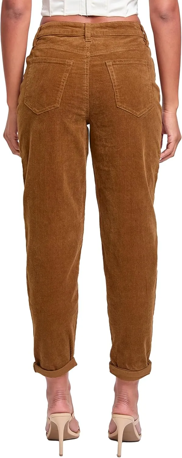 YMI Jeans Women's Corduroy Mom Fit Pants