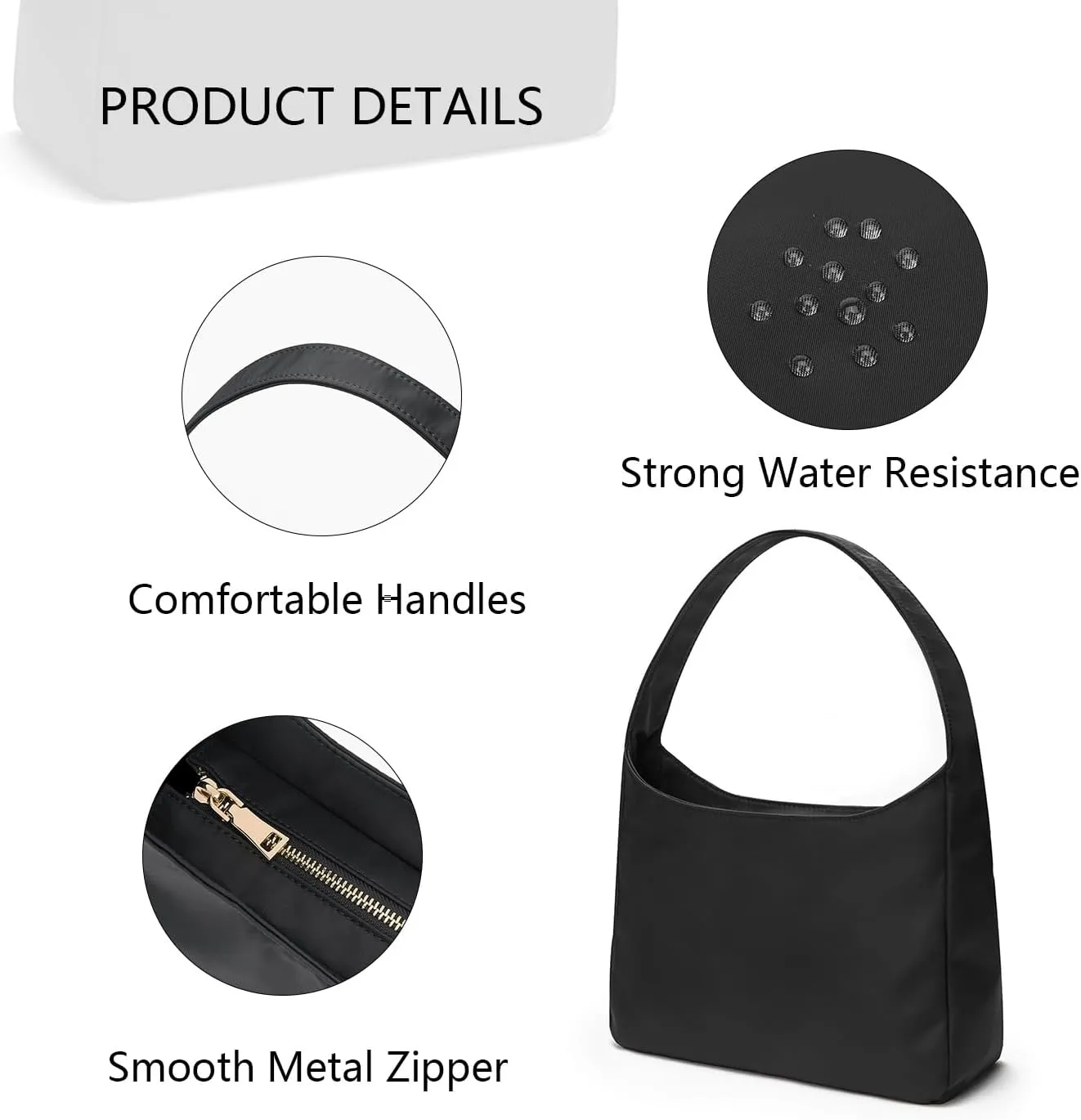 YONBEN® Shoulder Bag Handbag - Small and Lightweight with Widened and Comfortable Handles