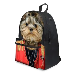 Yorkie Bulldog Pug Dog - Middle School Bag