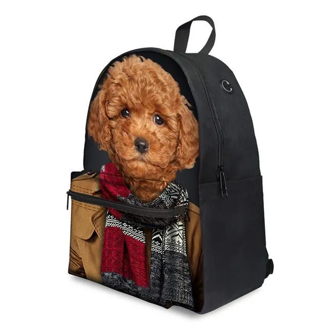 Yorkie Bulldog Pug Dog - Middle School Bag
