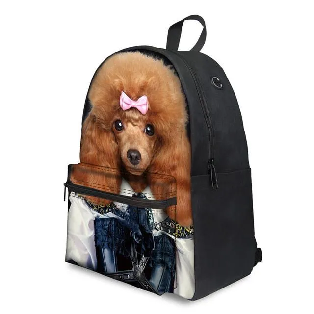 Yorkie Bulldog Pug Dog - Middle School Bag
