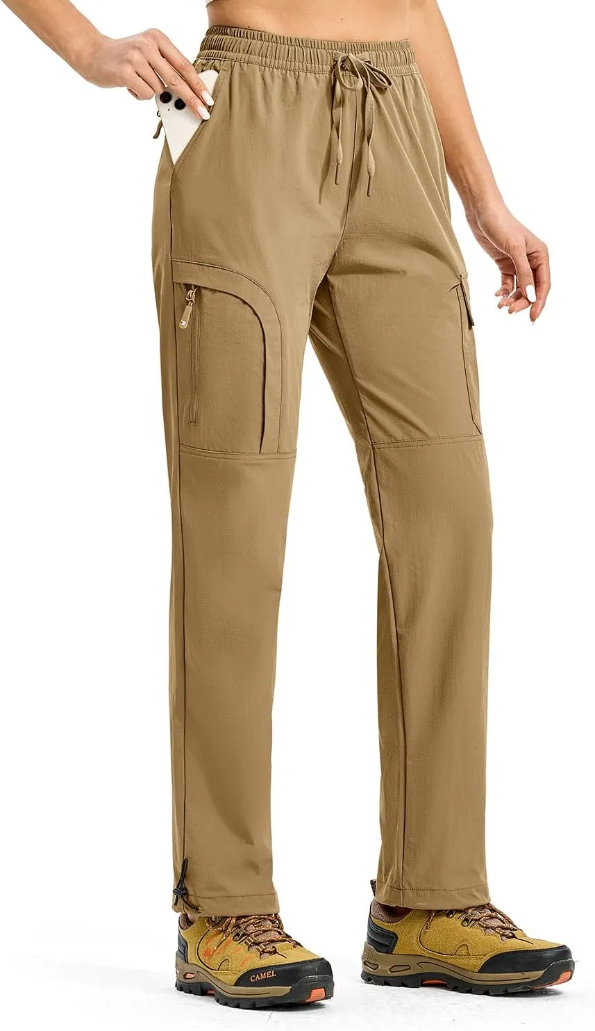 YSENTO Womens Cargo Pants Lightweight Water Resistant Quick Dry Camping Travel Hiking Pants with Pockets