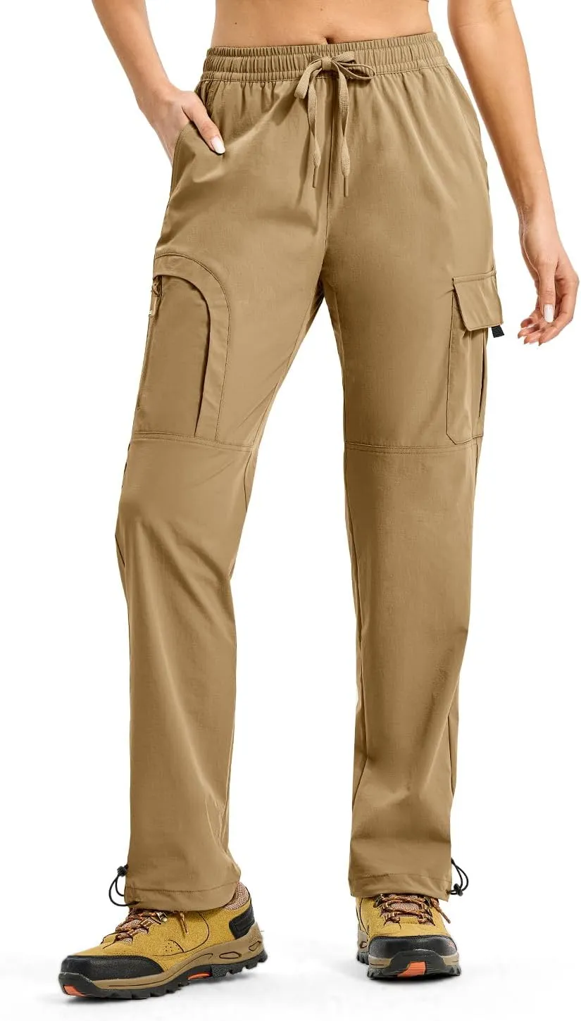YSENTO Womens Cargo Pants Lightweight Water Resistant Quick Dry Camping Travel Hiking Pants with Pockets