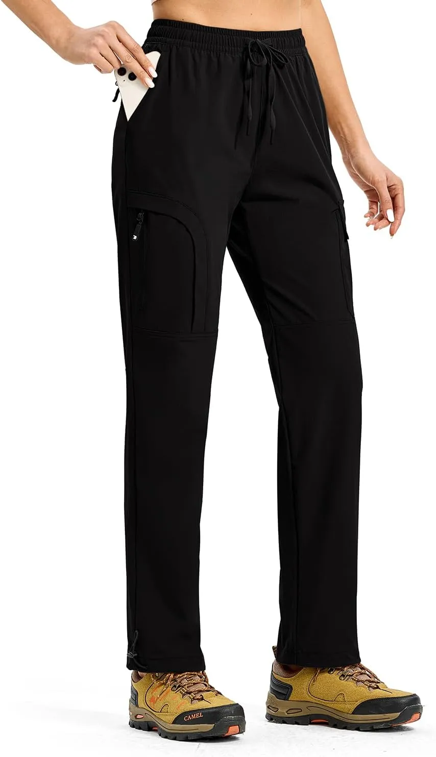 YSENTO Womens Cargo Pants Lightweight Water Resistant Quick Dry Camping Travel Hiking Pants with Pockets