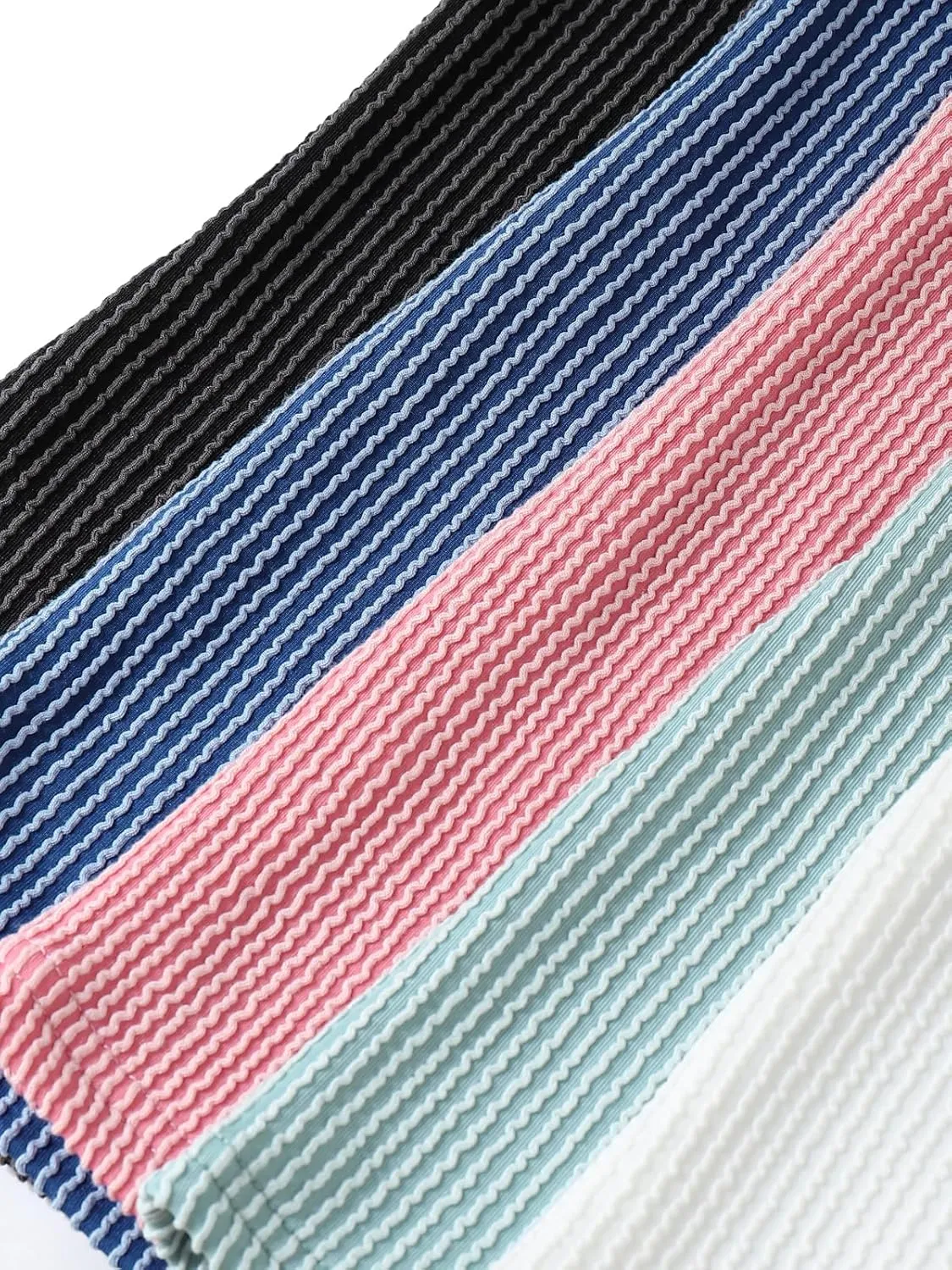 ZANZEA Long Sleeve Lettuce Trim Mock Neck Shirts for Women Slim Fitted Stretchy Ribbed Knit Tops Casual Basic Tee Shirts